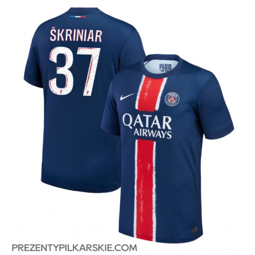 Stroje piłkarskie Paris Saint-Germain Milan Skriniar #37 Koszulka Podstawowej 2024-25 Krótki Rękaw